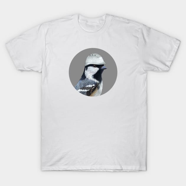 Coal tit T-Shirt by Mikhail Vedernikov